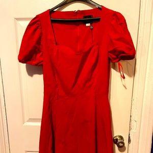 Collectif crimson swing dress
